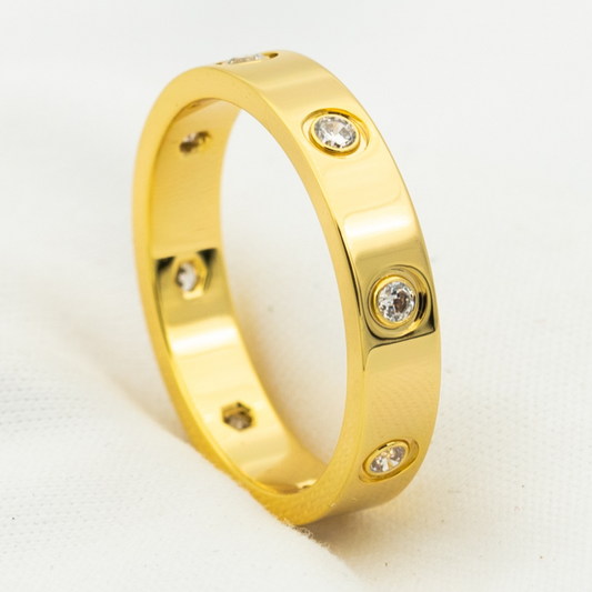 Mystic LOVE RING 3.6MM 8 DIAMONDS