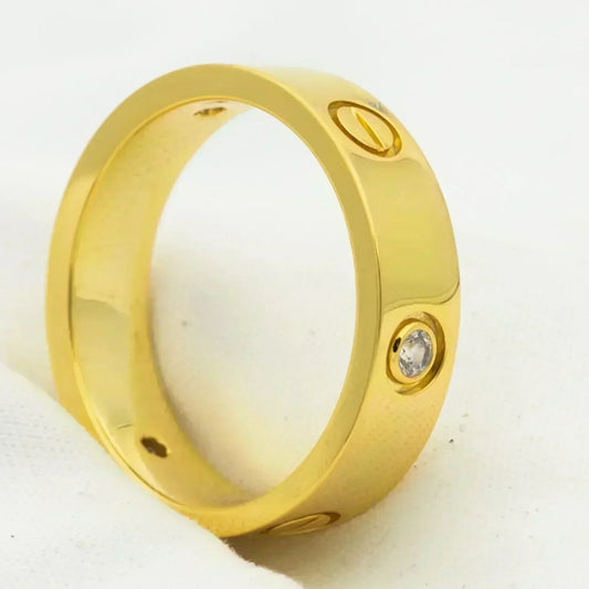 Mystic LOVE RING 5.5MM 3 DIAMONDS GOLD