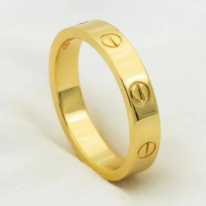 Mystic LOVE RING 4MM 1 DIAMOND GOLD