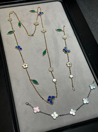 [Mystic ] 26 NEW CLOVER 15 MOTIFS LUCKY NECKLACE