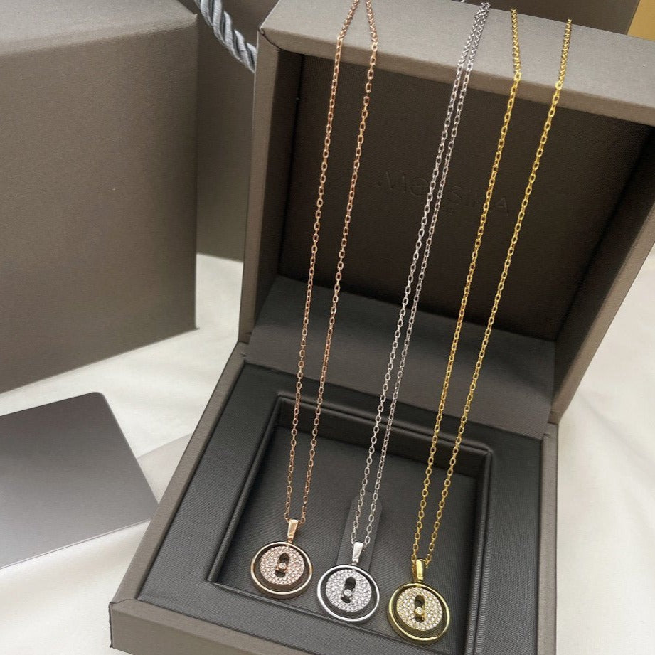 [Mystic]LUCKY MOVER PM PAVED NECKLACE