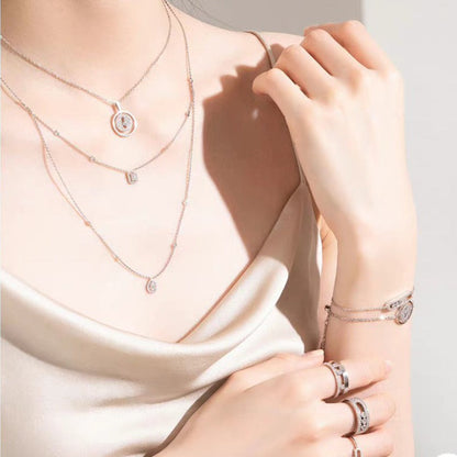 [Mystic]LUCKY MOVER PM PAVED NECKLACE