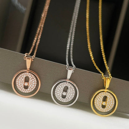 [Mystic]LUCKY MOVER PM PAVED NECKLACE