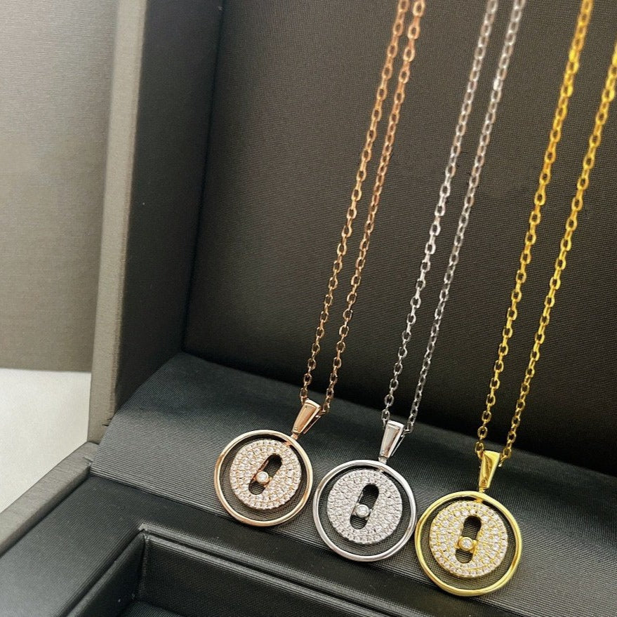 [Mystic]LUCKY MOVER PM PAVED NECKLACE