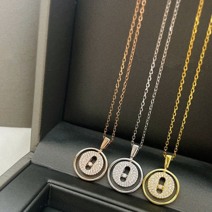 [Mystic]LUCKY MOVER PM PAVED NECKLACE