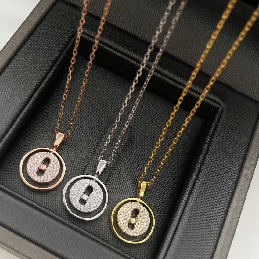 [Mystic]LUCKY MOVER PM PAVED NECKLACE