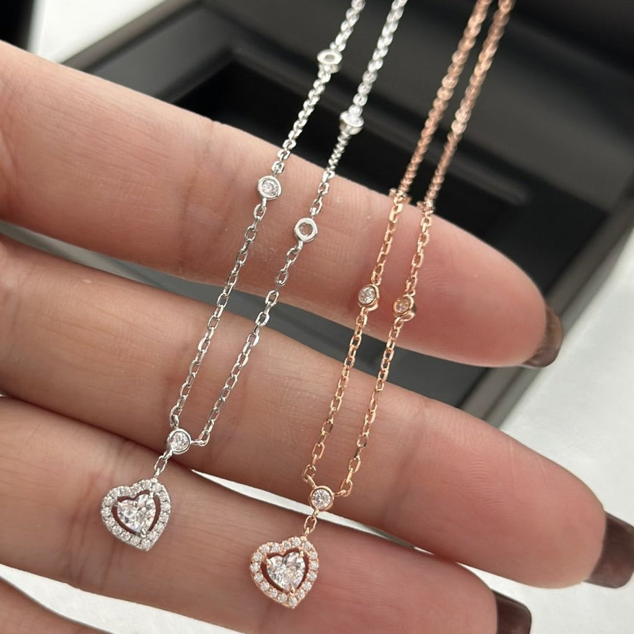 [Mystic]JOY HEART DIAMOND NECKLACE