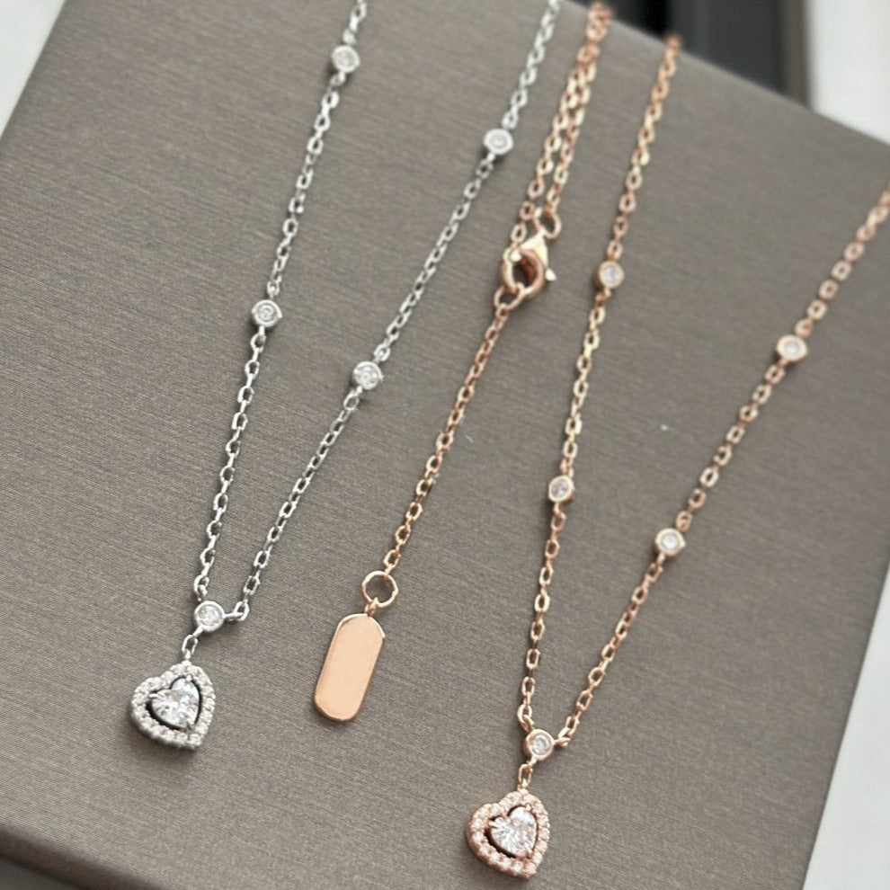[Mystic]JOY HEART DIAMOND NECKLACE