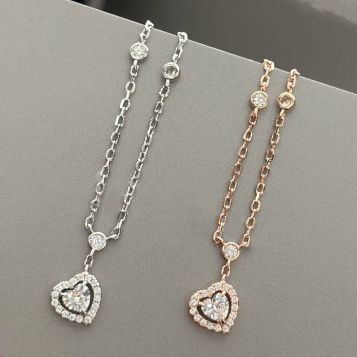 [Mystic]JOY HEART DIAMOND NECKLACE