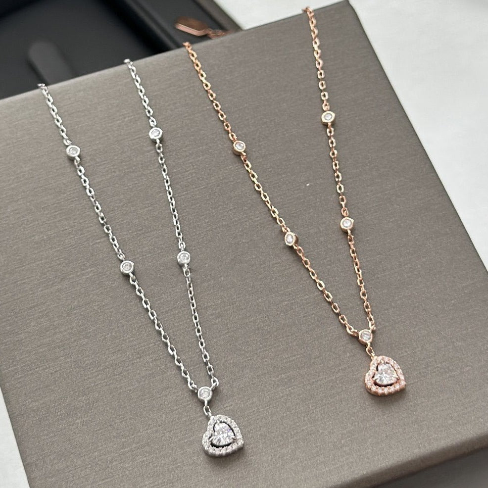 [Mystic]JOY HEART DIAMOND NECKLACE