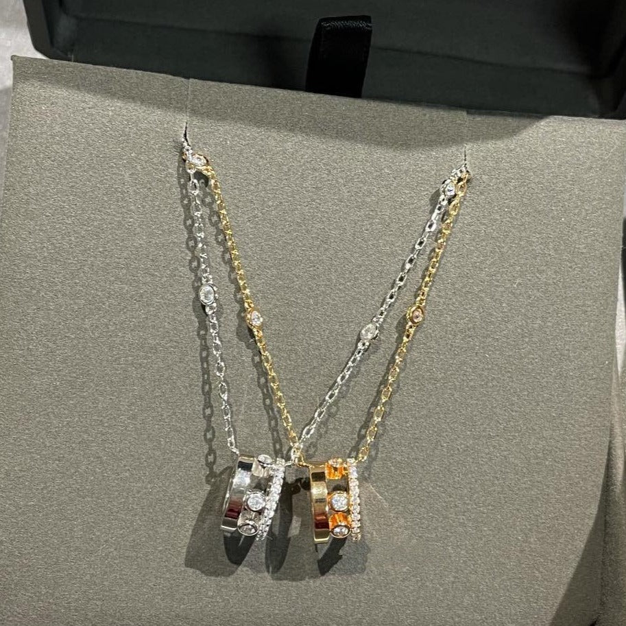 [Mystic]CHAIN MOVE ROMANE PEDAND NECKLACE