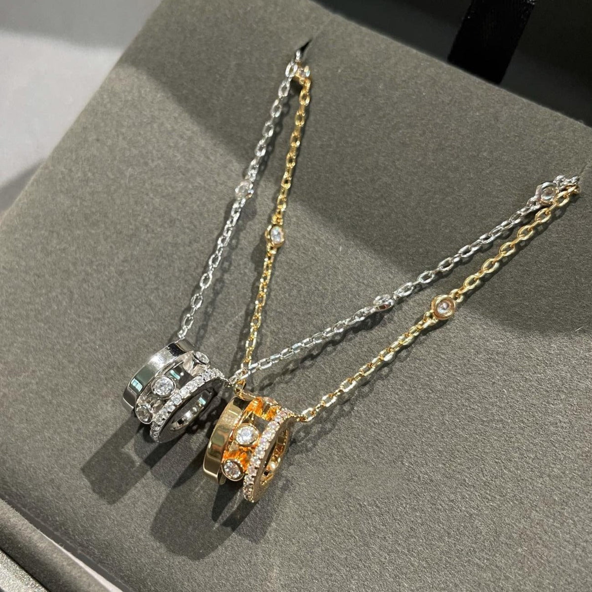 [Mystic]CHAIN MOVE ROMANE PEDAND NECKLACE