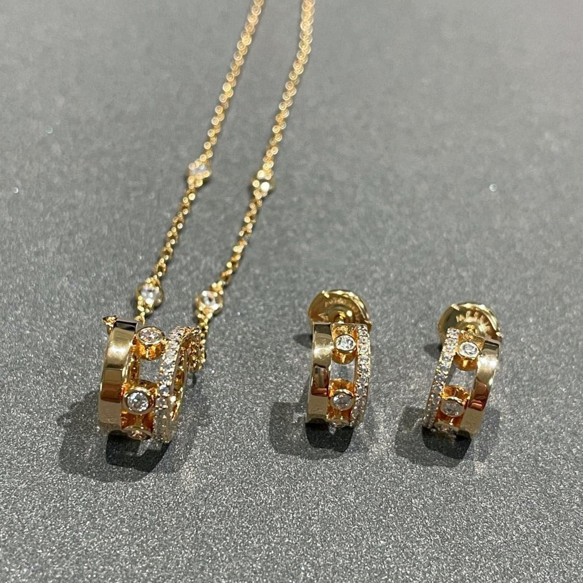 [Mystic]CHAIN MOVE ROMANE PEDAND NECKLACE