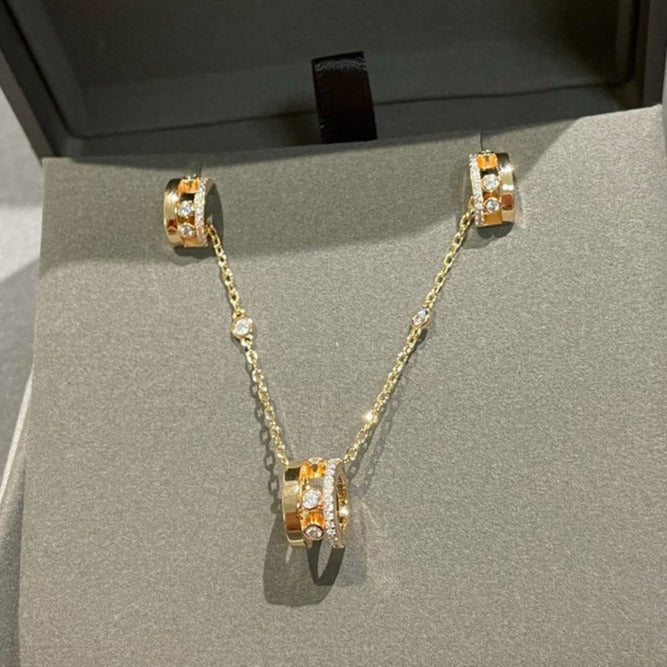 [Mystic]CHAIN MOVE ROMANE PEDAND NECKLACE