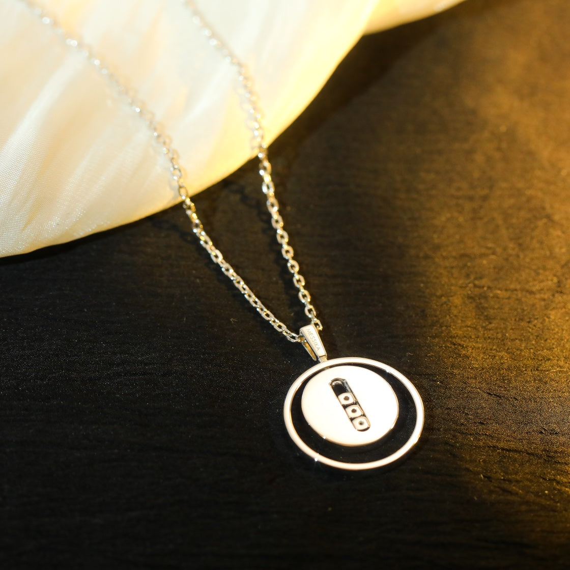[Mystic]LUCKY MOVE MM SILVER DIAMOND NECKLACE