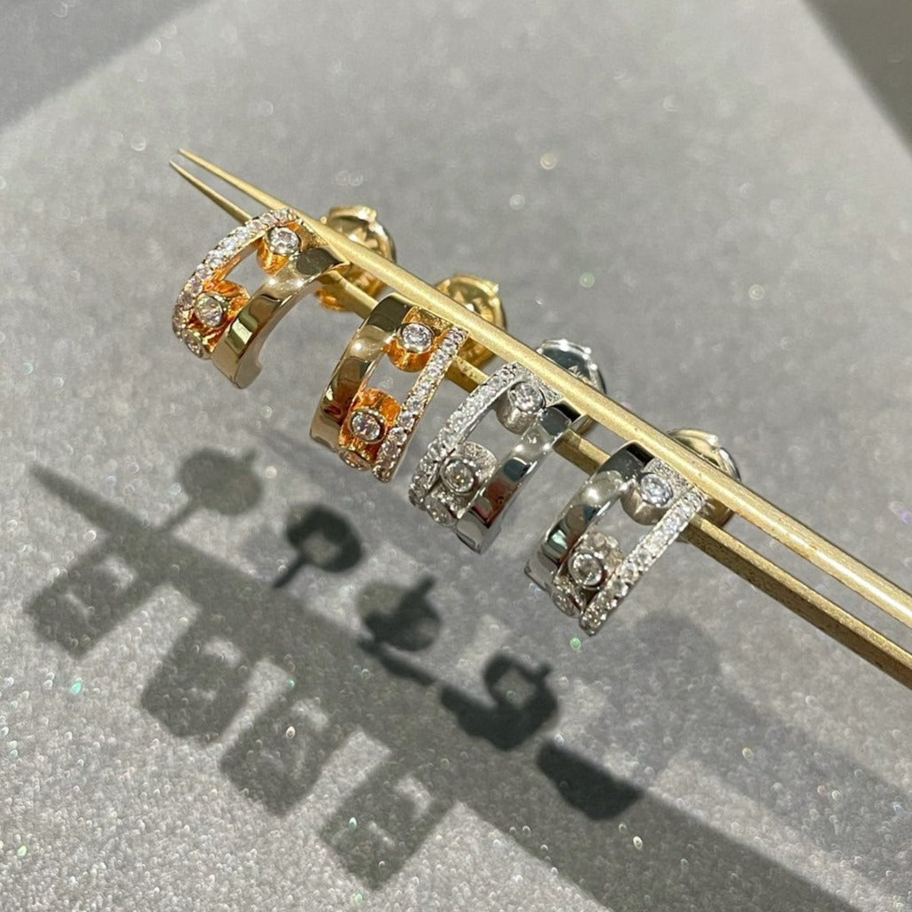 [Mystic]MOVE ROMANE EARRINGS DIAMOND