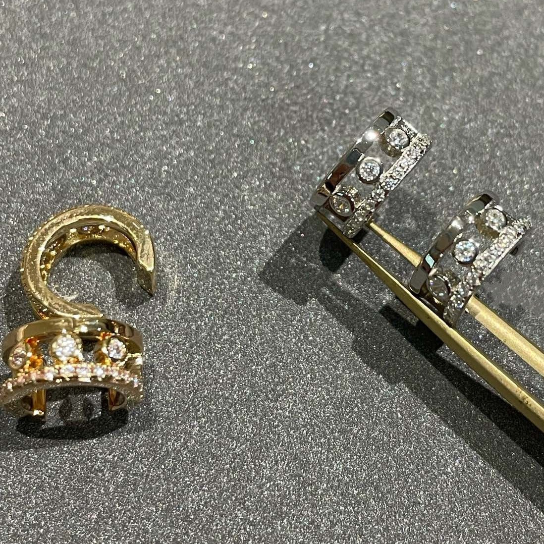 [Mystic]MOVE ROMANE EARRINGS DIAMOND