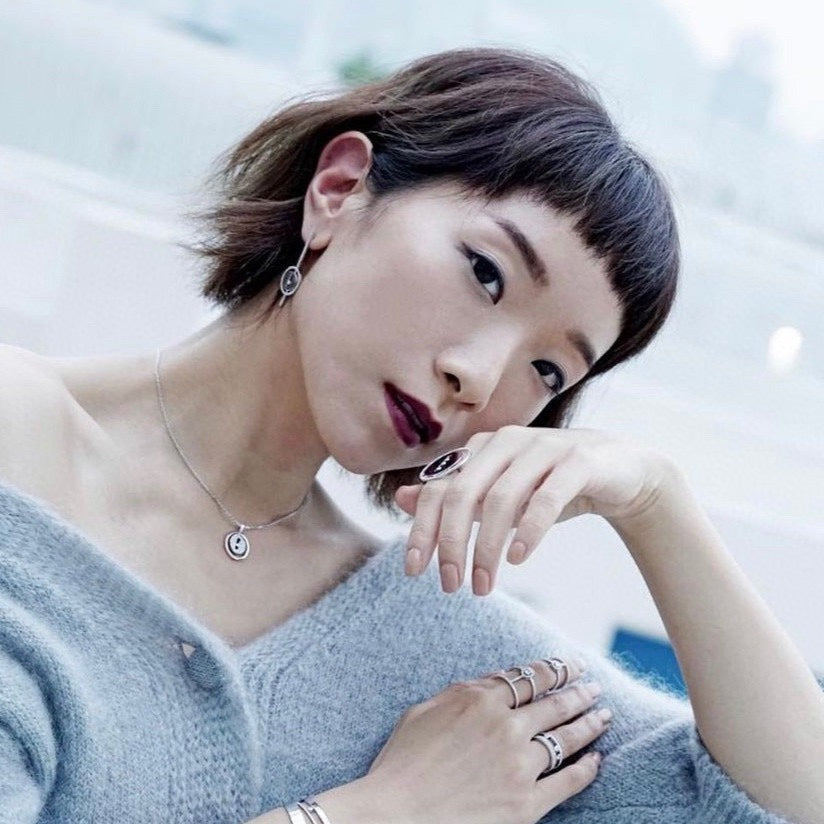 [Mystic]LUCKY MOVE ARROW PINK GOLD DIAMOND EARRINGS