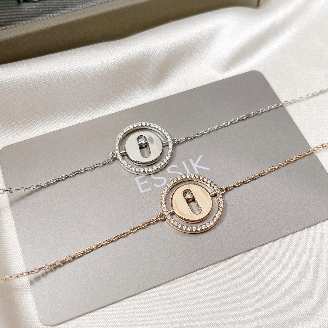 [Mystic]LUCKY MOVE PAVED DIAMOND BRACELET