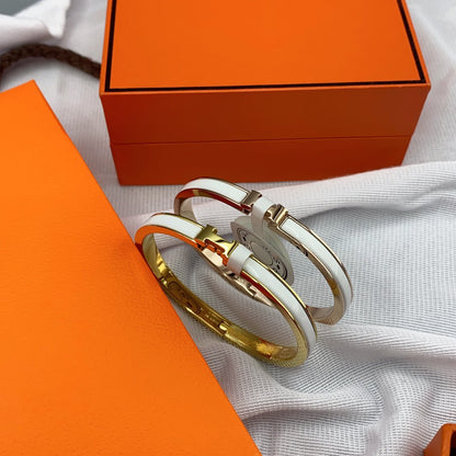 Mystic CLASSIC HM CLIC WHITE 8MM ENAMEL BRACELET