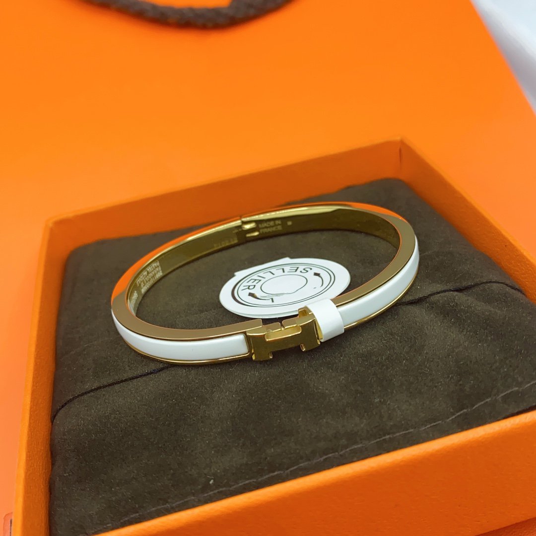 Mystic CLASSIC HM CLIC WHITE 8MM ENAMEL BRACELET