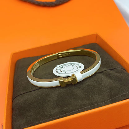Mystic CLASSIC HM CLIC WHITE 8MM ENAMEL BRACELET