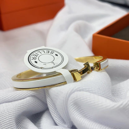 Mystic CLASSIC HM CLIC WHITE 8MM ENAMEL BRACELET