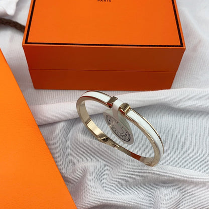 Mystic CLASSIC HM CLIC WHITE 8MM ENAMEL BRACELET