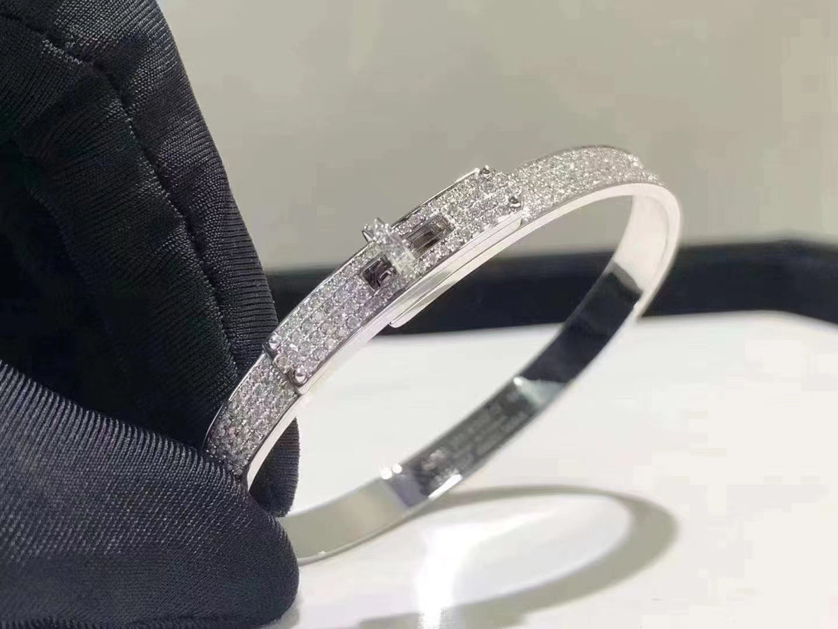 Mystic HM KELLY BRACELET IN SILVER AND FULL PAVE DIAMOND