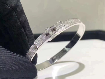 Mystic HM KELLY BRACELET IN SILVER AND FULL PAVE DIAMOND
