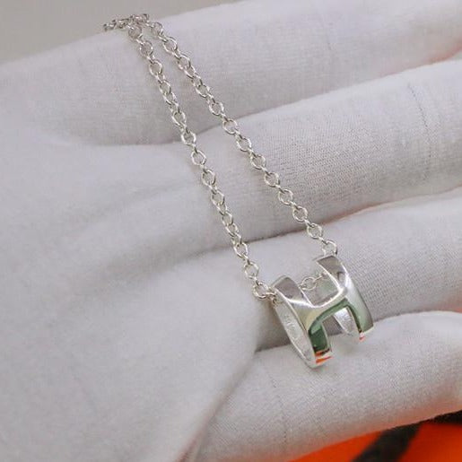 Mystic HM NECKLACE H LETTER OVAL SERIES