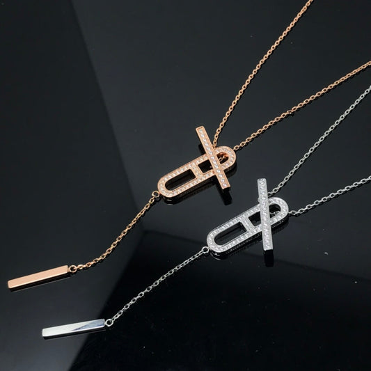 Mystic HM NECKLACE PLATINUM ROSE GOLD DIAMOND