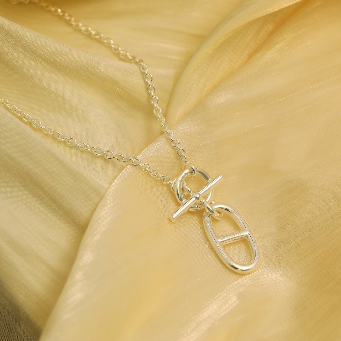 Mystic HM CHAINE D'ANCRE PENDANT NECKLACE STERLING SILVER