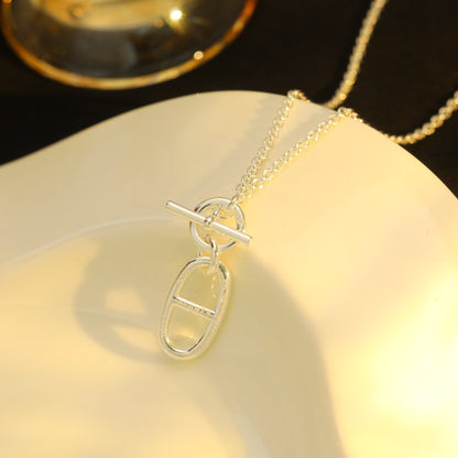 Mystic HM CHAINE D'ANCRE PENDANT NECKLACE STERLING SILVER