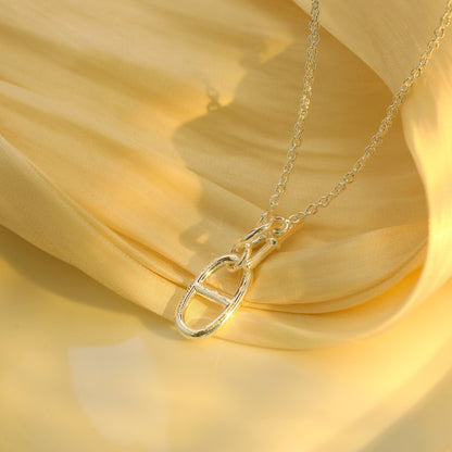 Mystic HM CHAINE D'ANCRE PENDANT NECKLACE STERLING SILVER