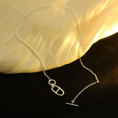 Mystic HM CHAINE D'ANCRE PENDANT NECKLACE STERLING SILVER