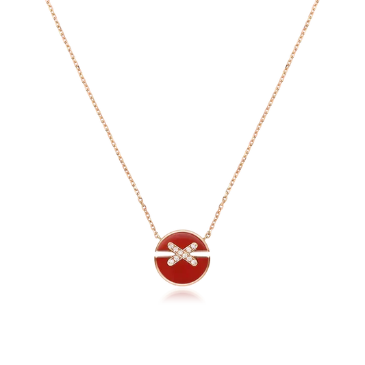Mystic JEUX DE ROSE GOLD DIAMOND NECKLACE
