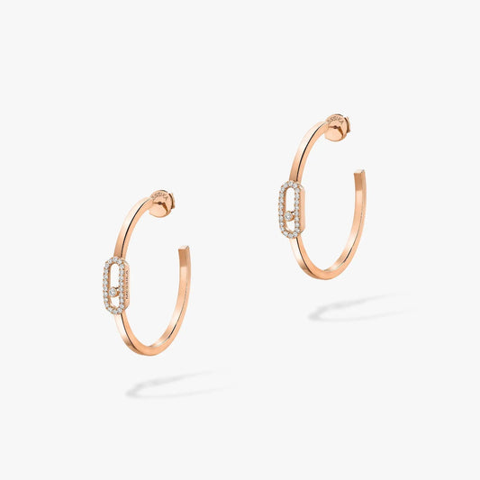 [Mystic]CREOLES MOVE UNO PM DIAMOND EARRINGS