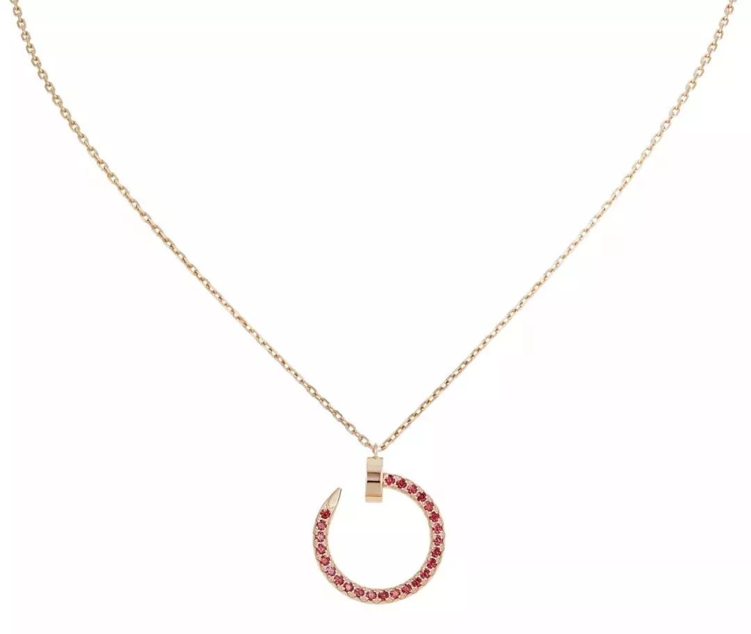 Mystic JUSTE NECKLACE GOLD RED DIAMONDS