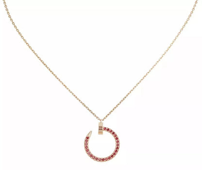 Mystic JUSTE NECKLACE GOLD RED DIAMONDS