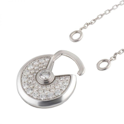 Mystic AMULETTE SILVER FULL DIAMOND NECKLACE