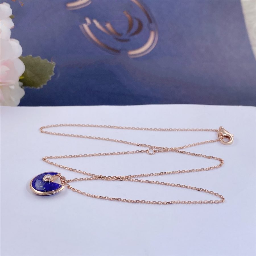 Mystic AMULETTE ROSE GOLD AGATE NECKLACE