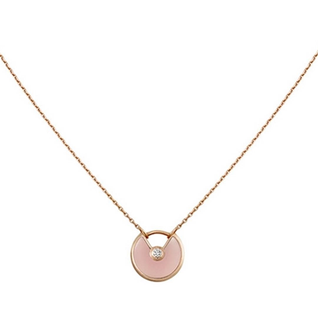 Mystic AMULETTE ROSE GOLD PINK MOP NECKLACE
