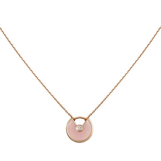 Mystic AMULETTE ROSE GOLD PINK MOP NECKLACE