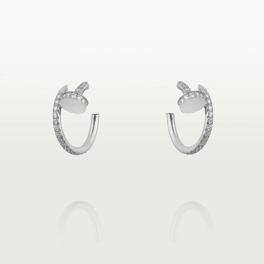 Mystic JUSTE EARRINGS 12.75MM SILVER DIAMOND