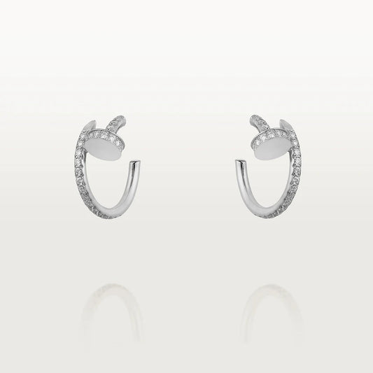 Mystic JUSTE EARRINGS 12.75MM SILVER DIAMOND