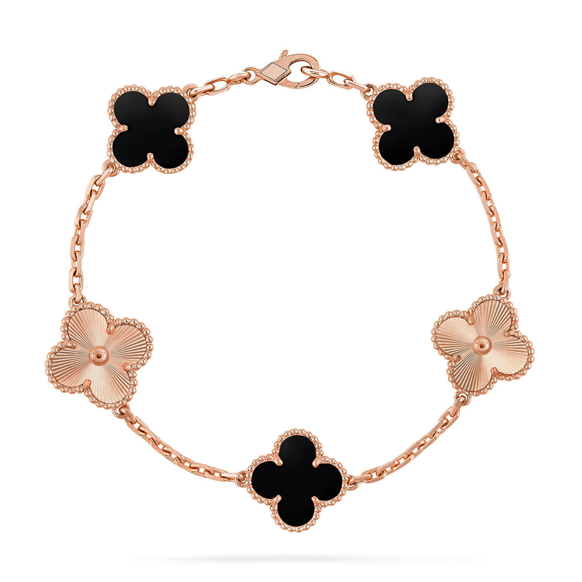 [Mystic ]New CLOVER 5 MOTIF ONYXS BRACELET COLLECTION