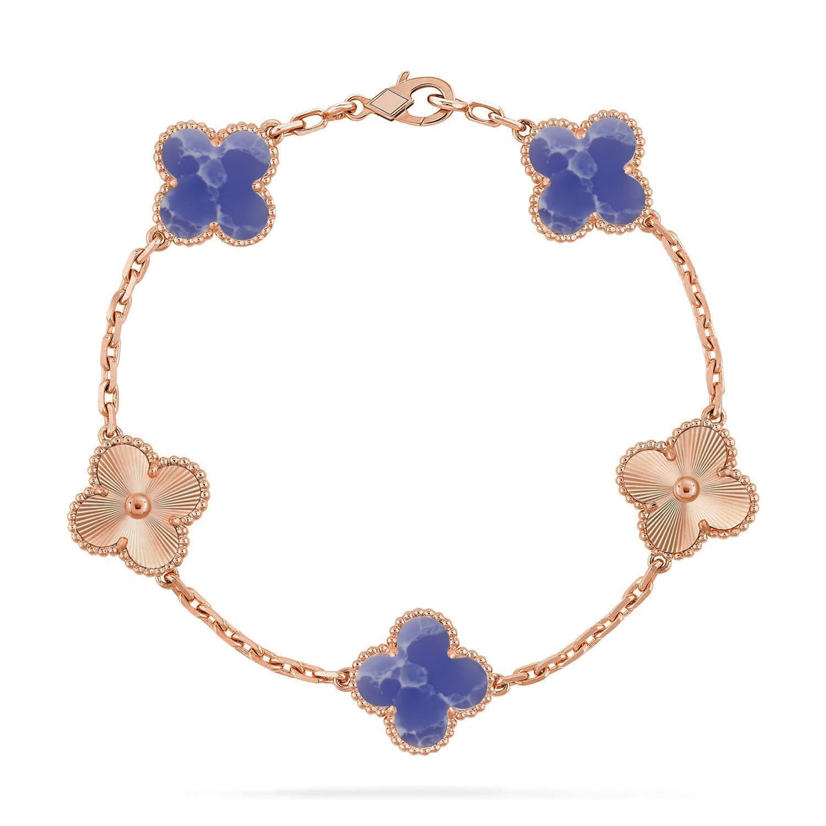 [Mystic ]New CLOVER 5 MOTIF BLUE VEINS BRACELET COLLECTION