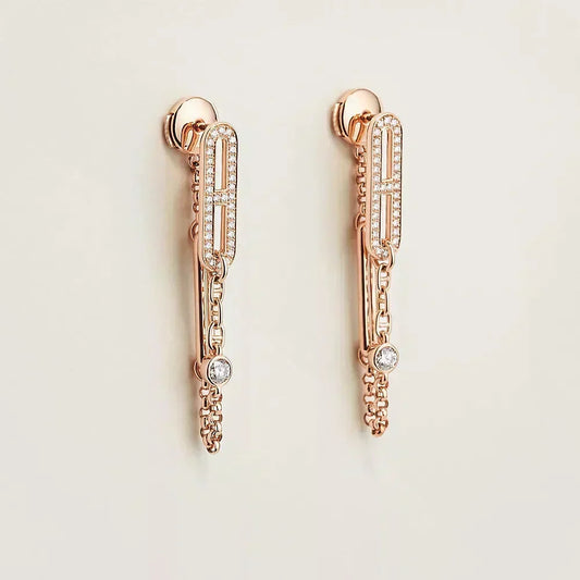 Mystic CHAINE CHAOS DIAMOND DROP EARRINGS