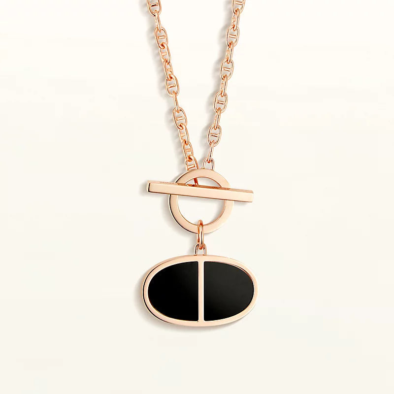 Mystic CHAINE VERSO BLACK CERAMIC NECKLACE